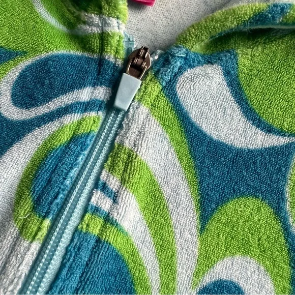 PINK Victoria's Secret Vintage Y2K Retro Hippie Paisley Terry Hoodie Sweatshirt - Picture 6 of 13